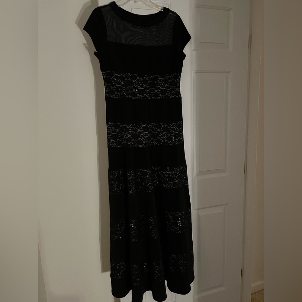 Black lace gown